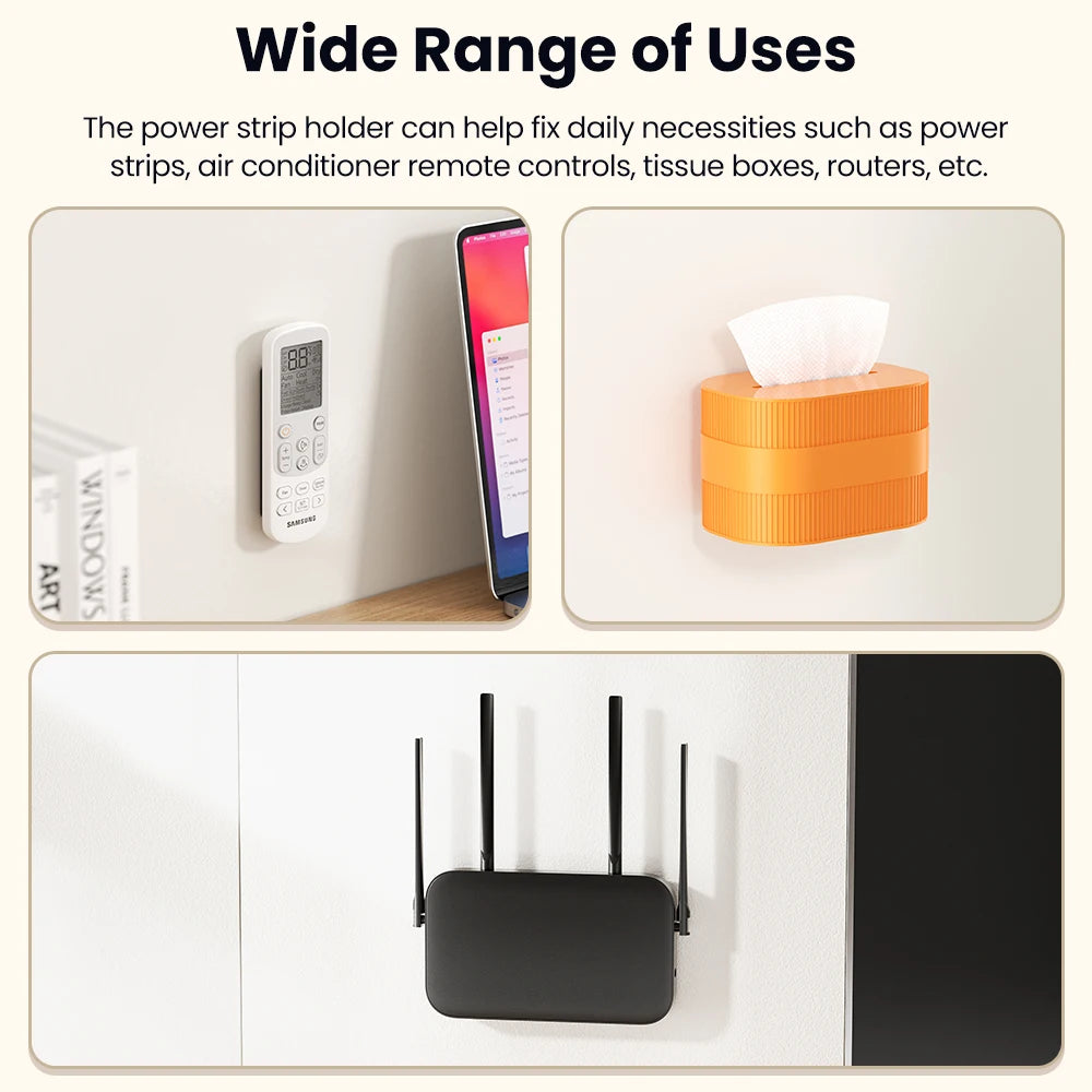Toocki Power Strip & Cable Organizer Holder (1/2/3 Pcs)