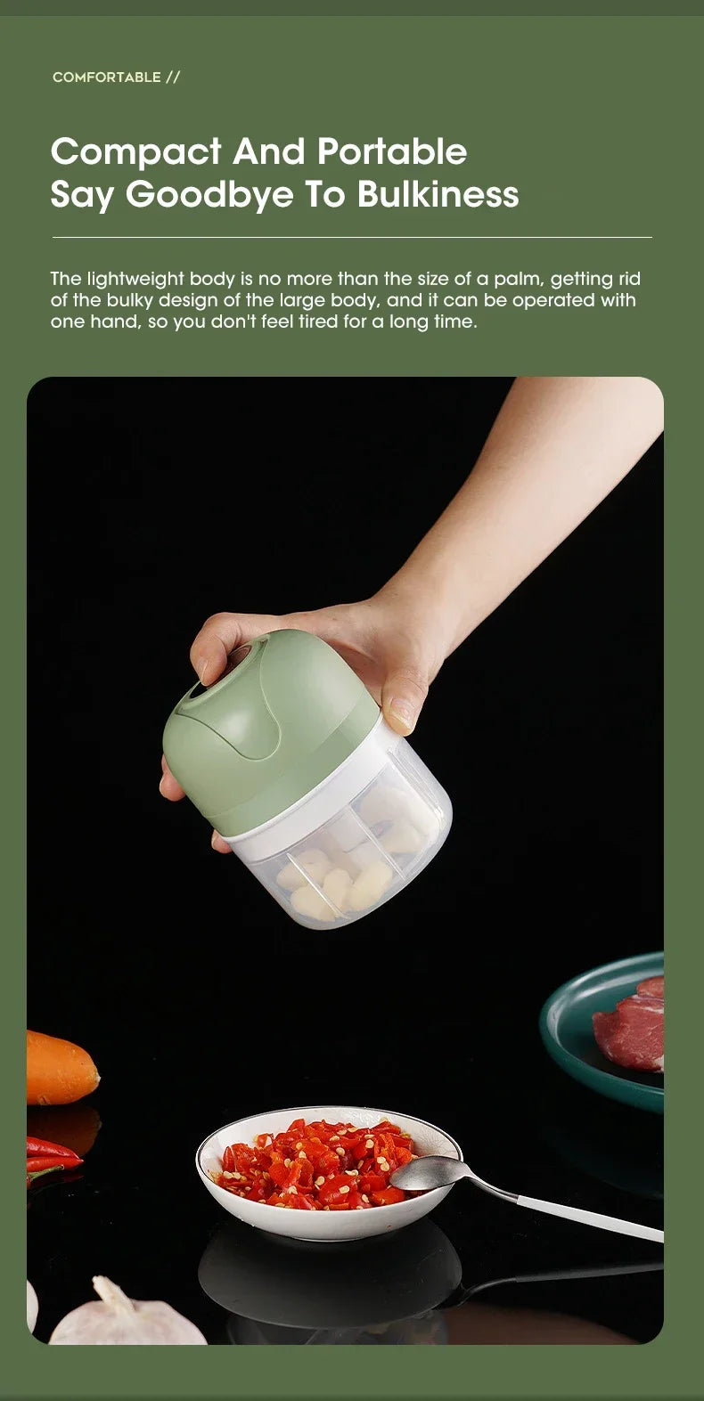 Multifunctional USB Electric Food Chopper