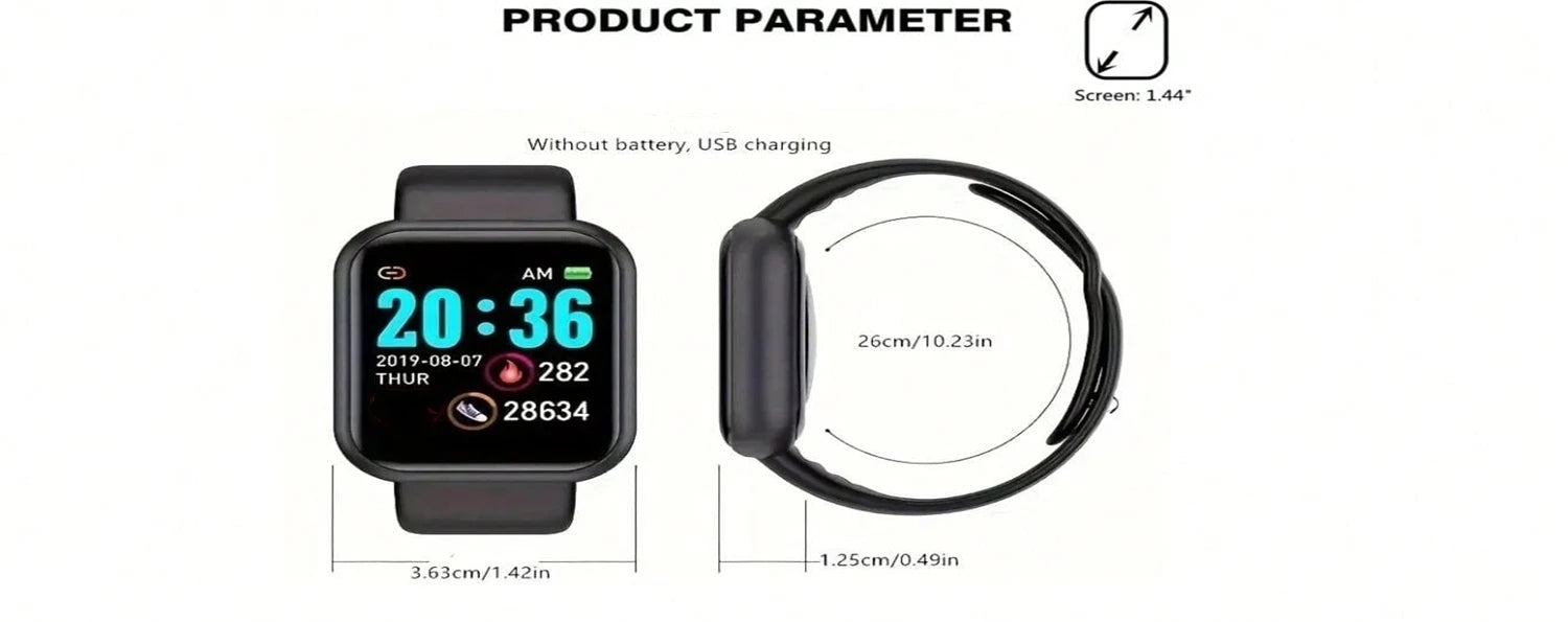 Smart Watch – Bluetooth Fitness & Sleep Monitor