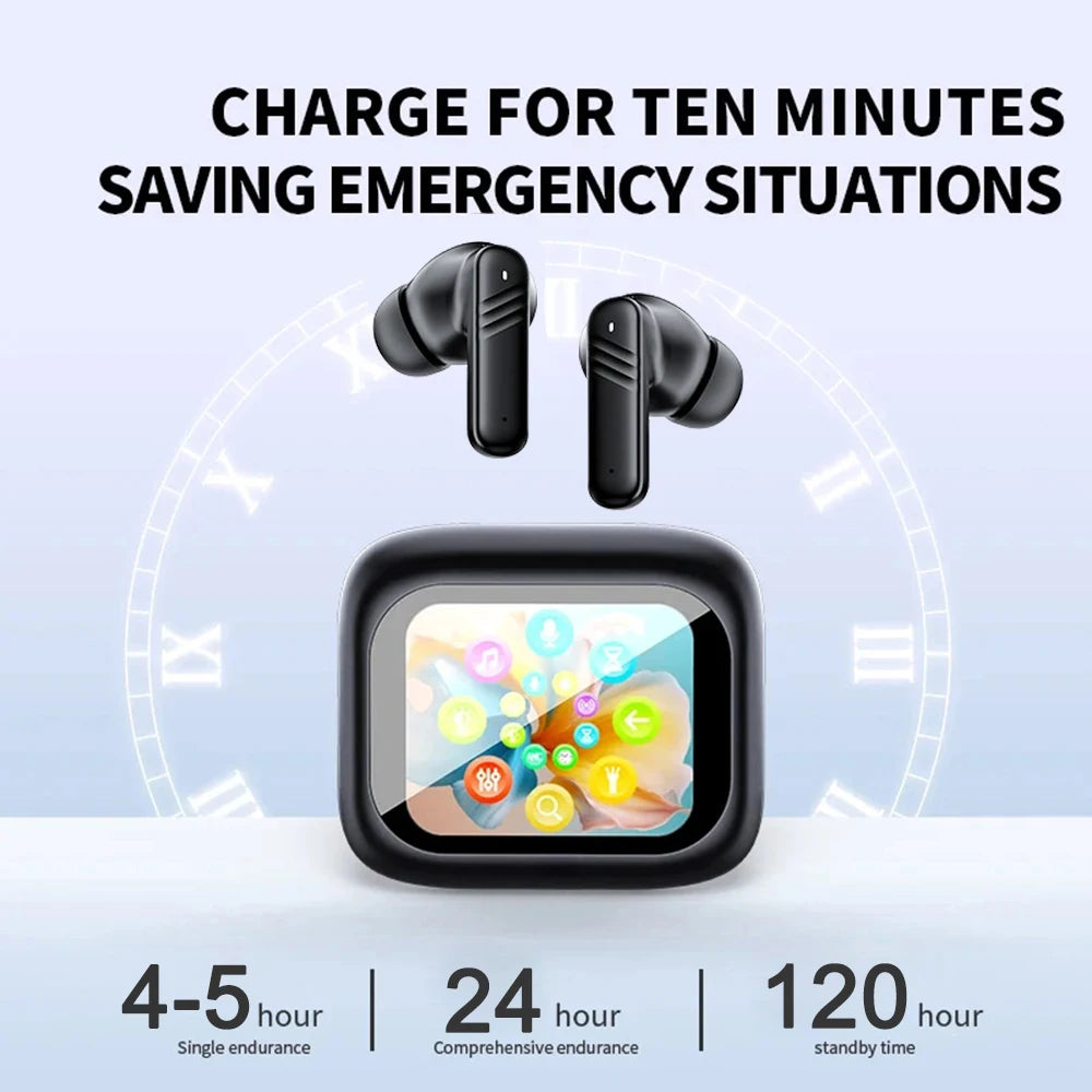 ANC Wireless Earbuds Long Battery ENC Mic