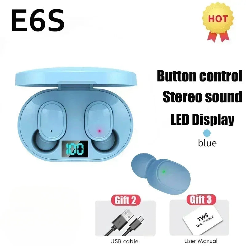 E6S Noise Cancelling TWS Earbuds with Mic