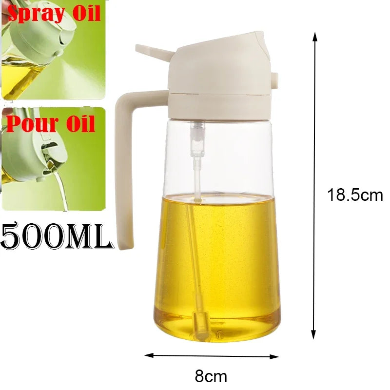 2-in-1 Pour & Spray Oil Bottle