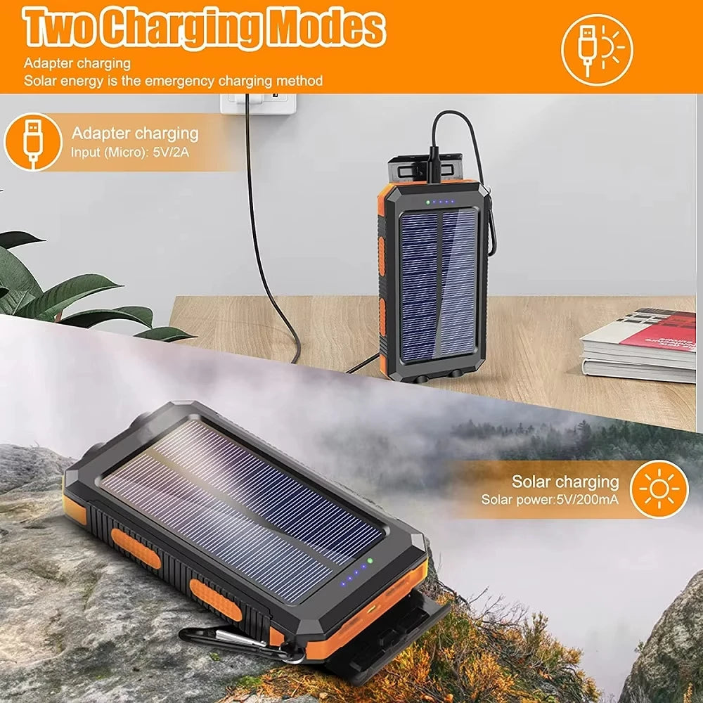 Solar Power Bank 80000mAh – Fast Charging