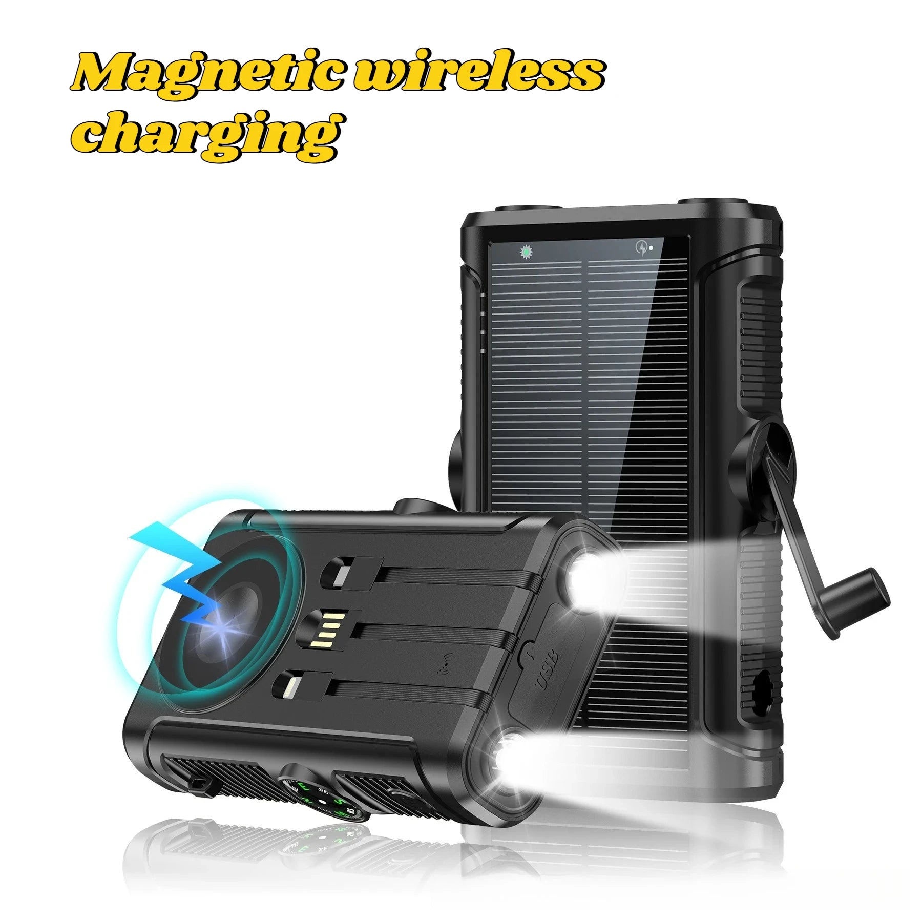Solar Power Bank 20000mAh 22.5W – Hand Crank