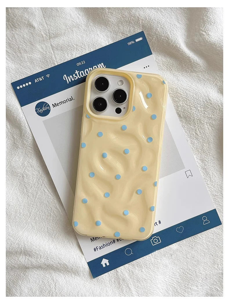 Love Polka Dot Silicone Case – Multi iPhone