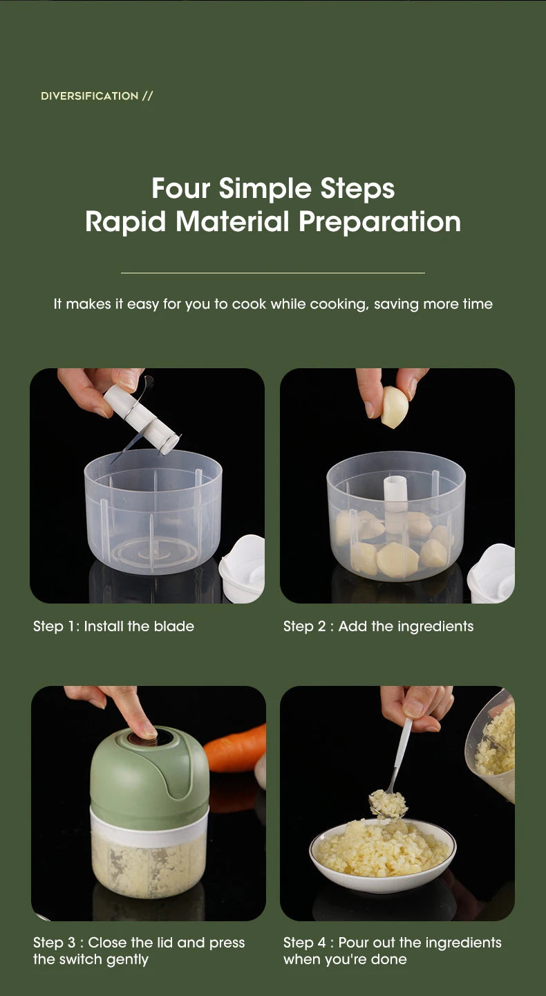 Multifunctional USB Electric Food Chopper