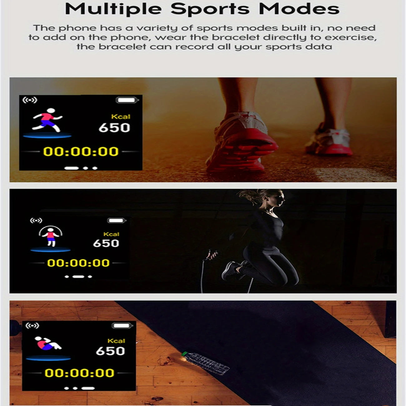 Smart Watch – Bluetooth Fitness & Sleep Monitor