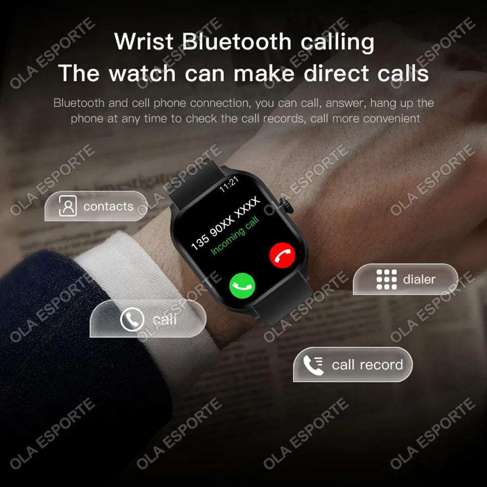 Smart Watch 2.01" HD – Bluetooth Call & Sports