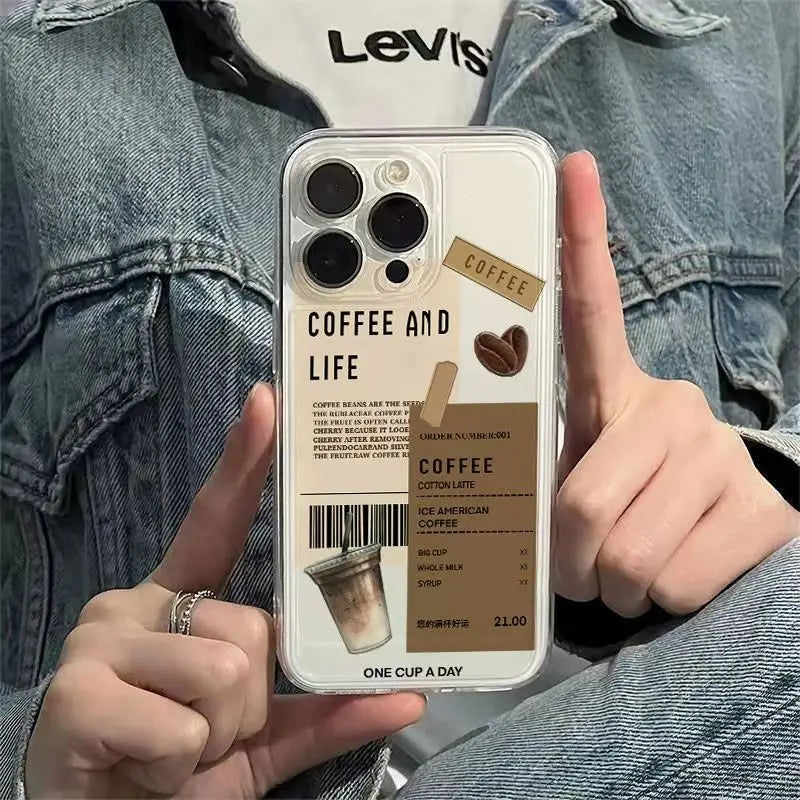 Coffee Print Case – Multi iPhone