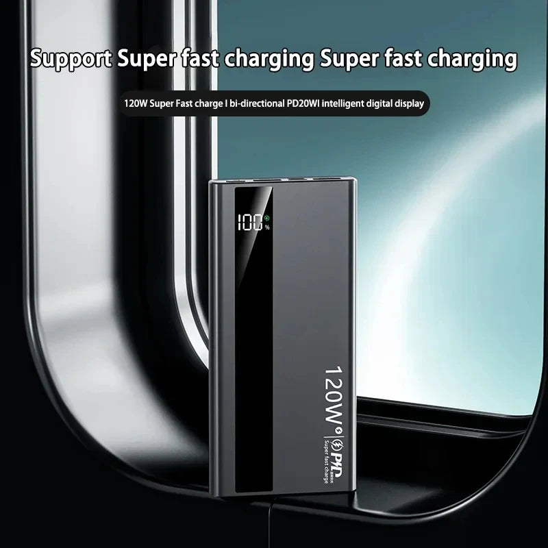 Power Bank 500000mAh 120W Fast Charging