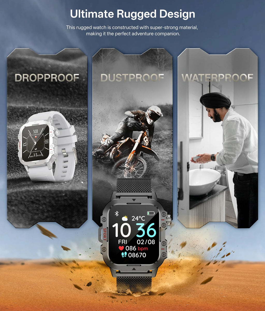 Smart Watch 1.44" – Bluetooth Call & Health