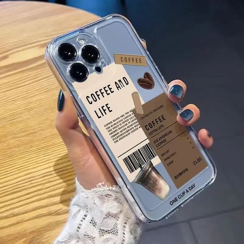 Coffee Print Case – Multi iPhone