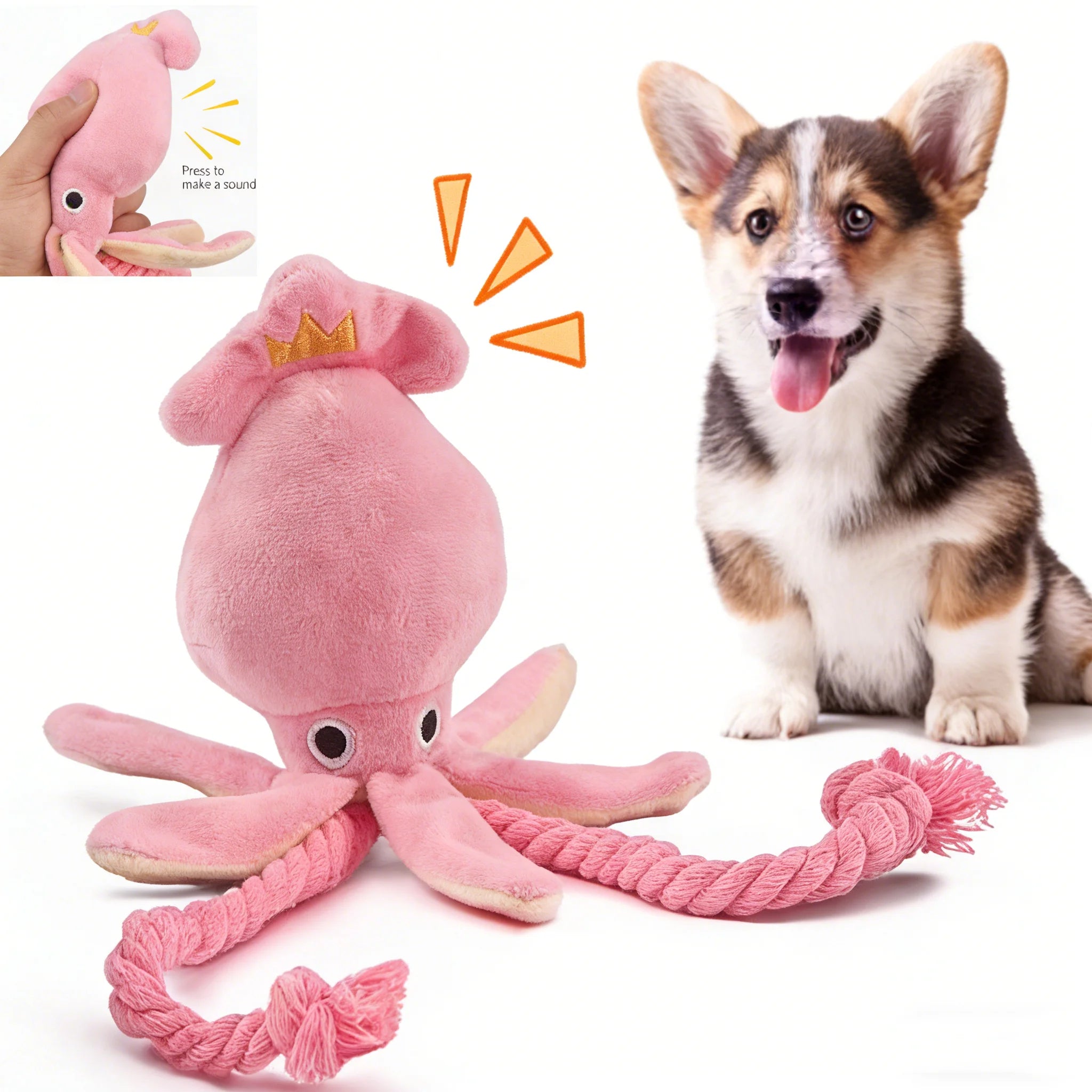Cotton Rope Octopus Chew Toy for Pets