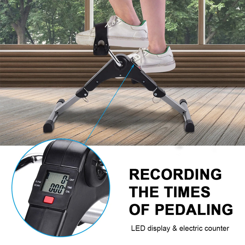 Folding Indoor Cycling Pedal Trainer