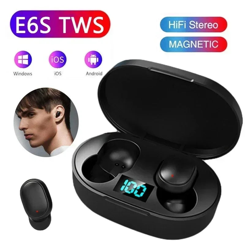 E6S Noise Cancelling TWS Earbuds with Mic