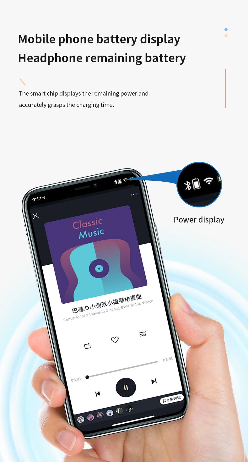 HiFi Bass Waterproof Noise Cancelling Earbuds