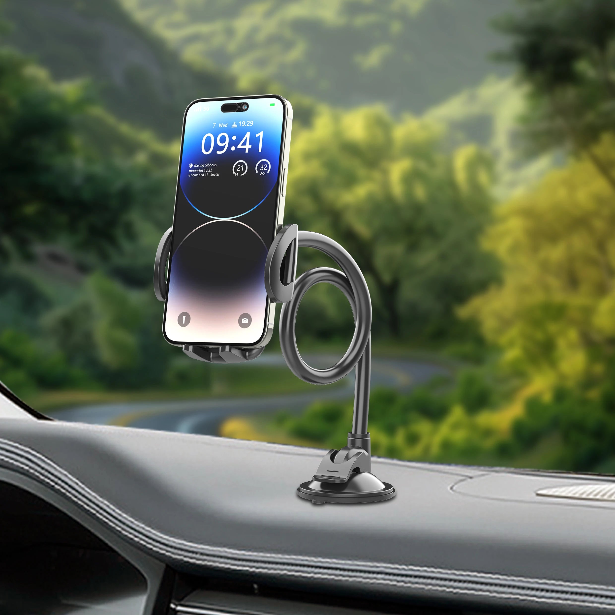 Gooseneck Car Phone Mount