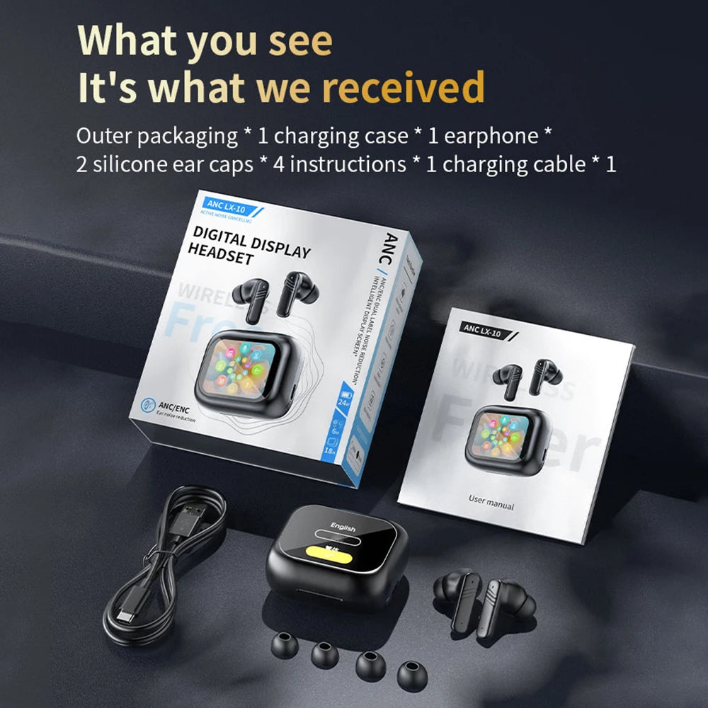 ANC Wireless Earbuds Long Battery ENC Mic