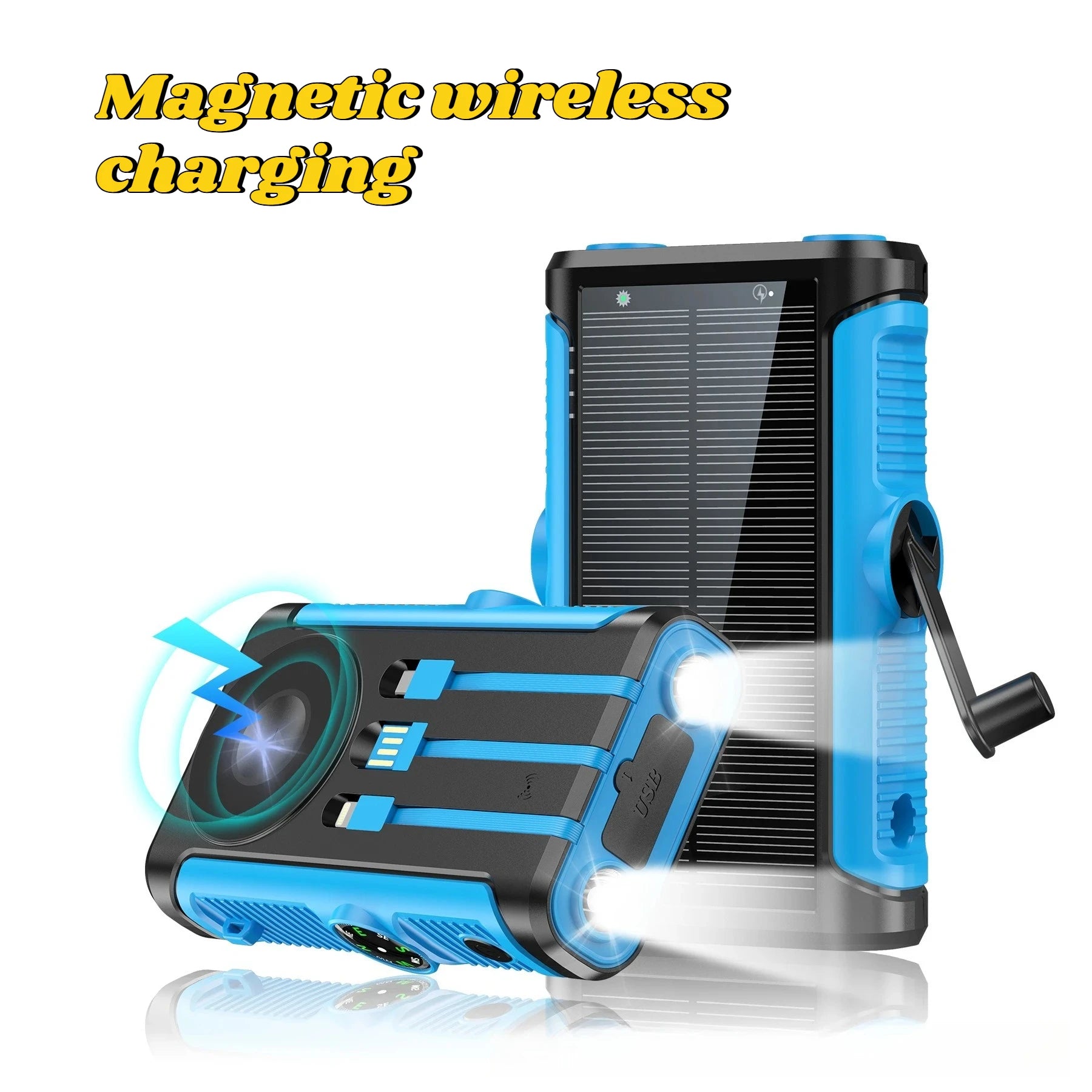 Solar Power Bank 20000mAh 22.5W – Hand Crank