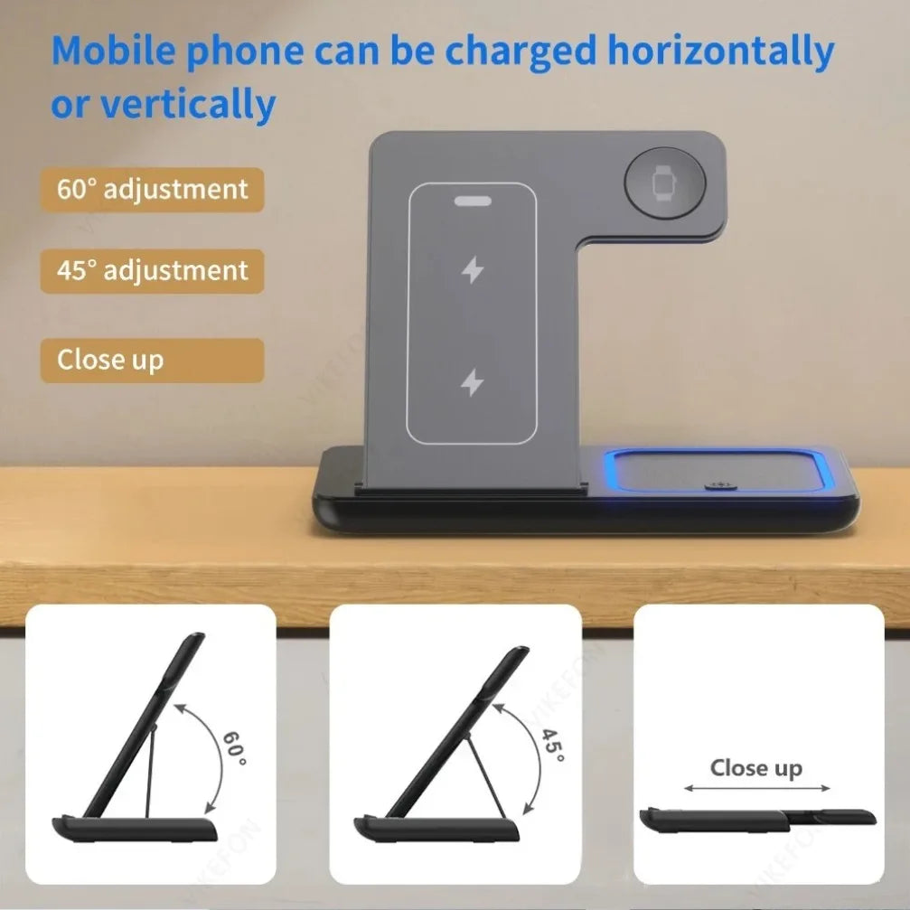 3-in-1 Foldable Wireless Charging Station