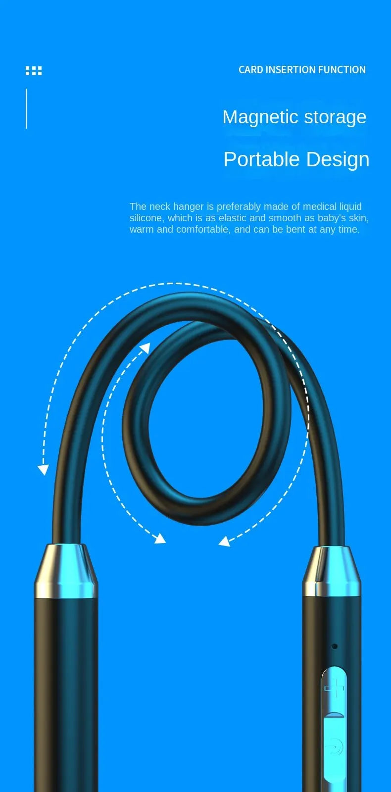9D Magnetic Neckband TWS Earbuds with Mic