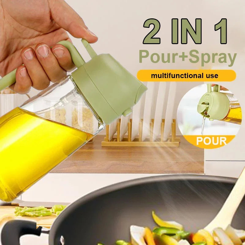 2-in-1 Pour & Spray Oil Bottle