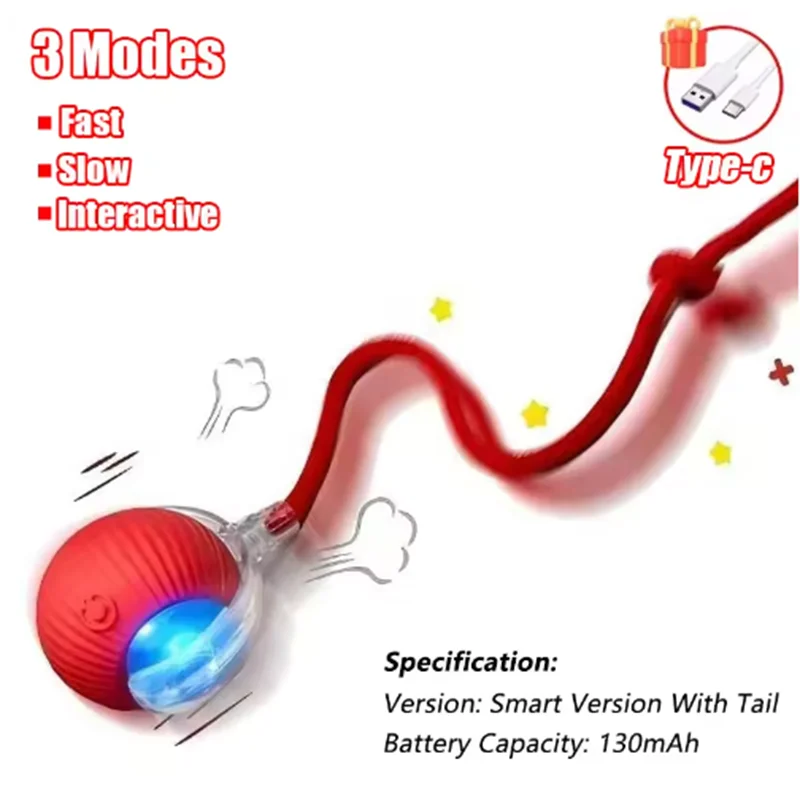 Interactive Electric Cat & Dog Toy Ball