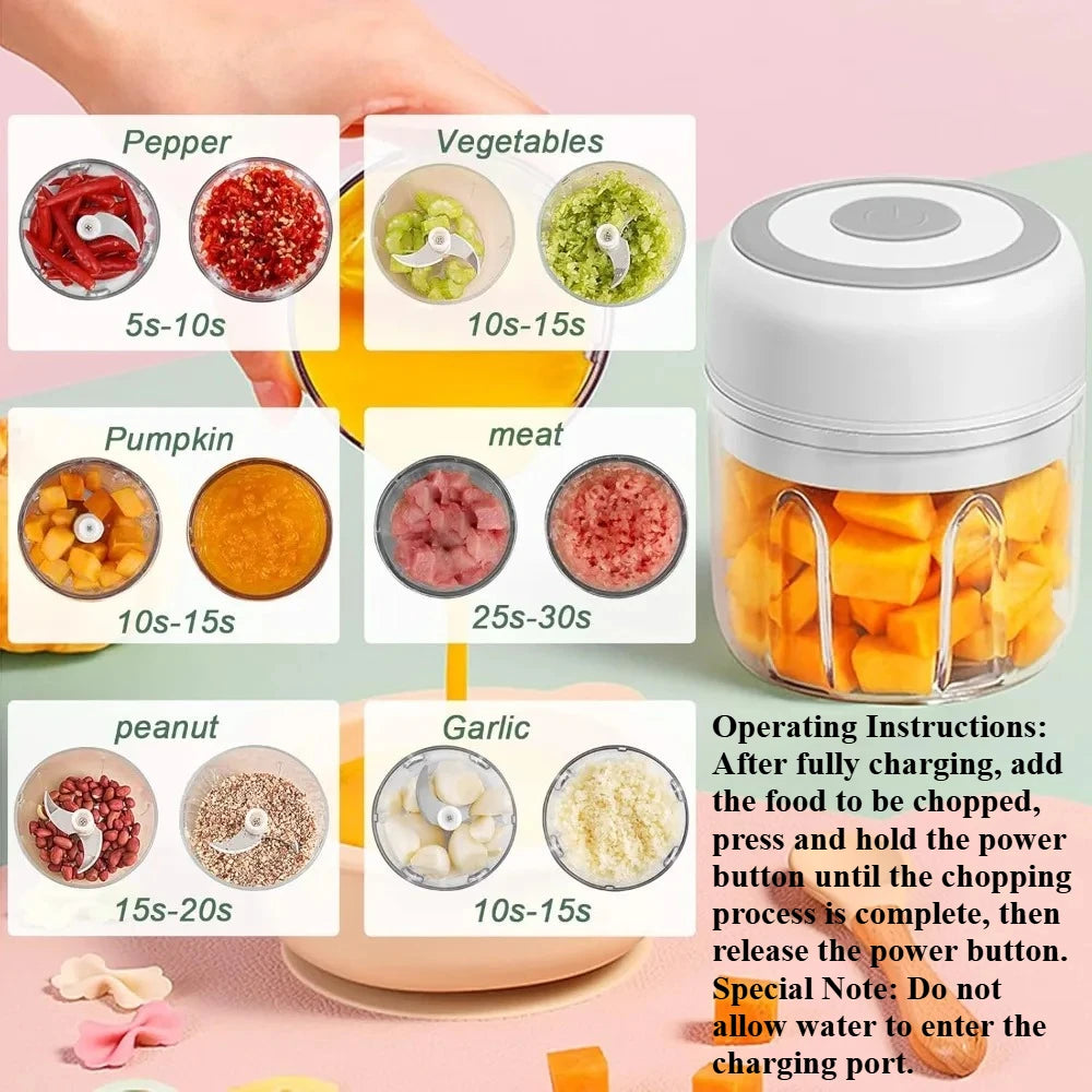 USB Electric Mini Food Chopper
