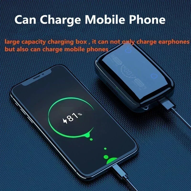 Touch Control TWS Earbuds LED Display Waterproof