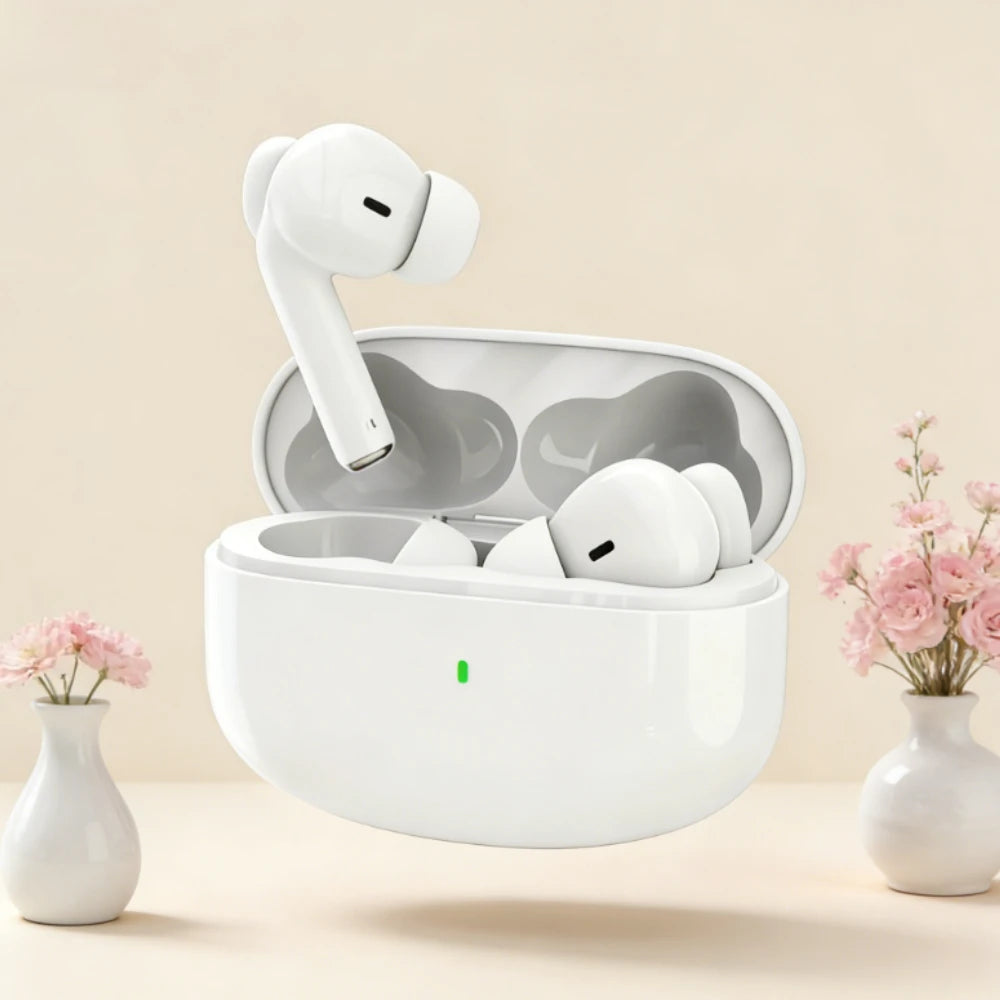 Noise Cancelling Wireless Earbuds with Mic