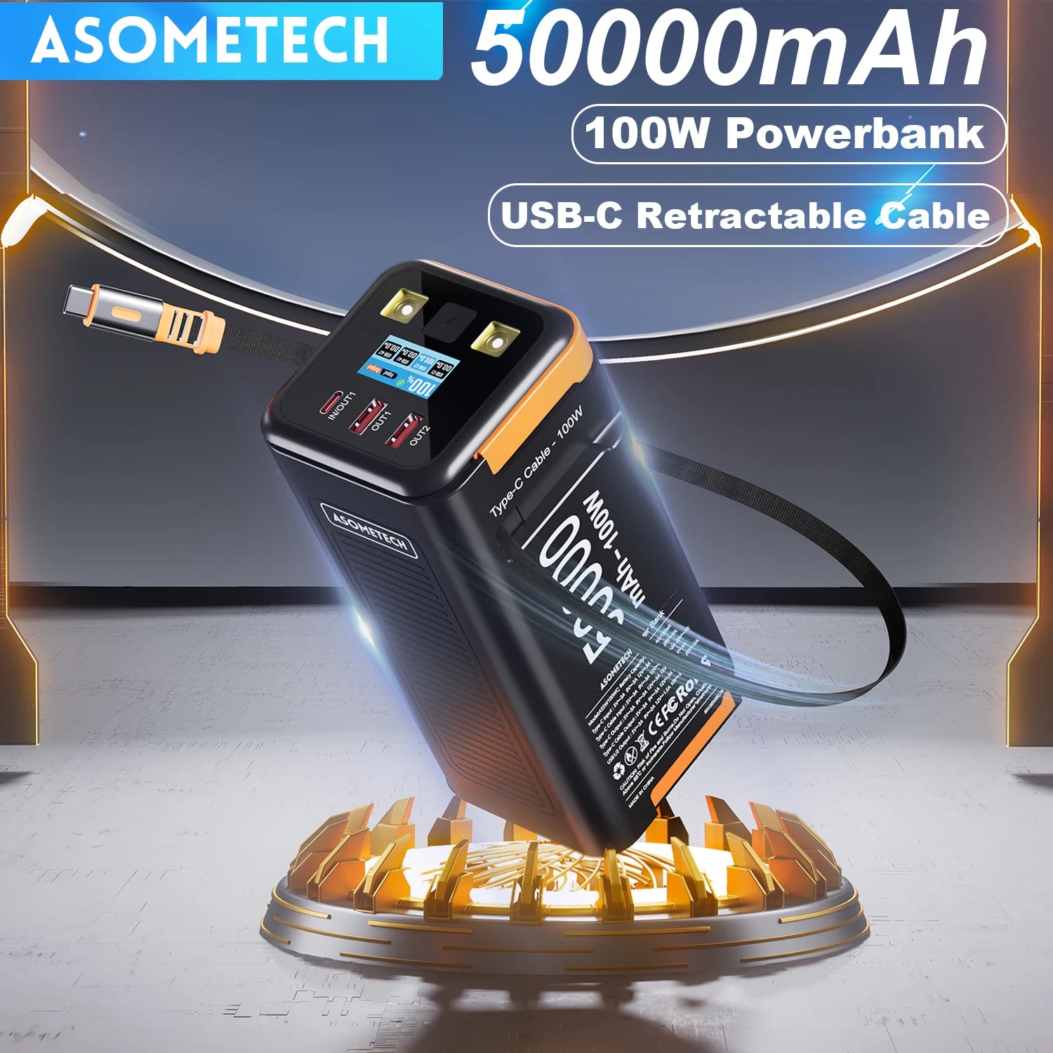 Power Bank 50000mAh 100W PD – Fast Charging