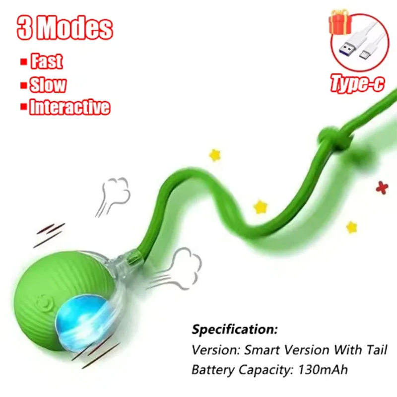 Interactive Electric Cat & Dog Toy Ball