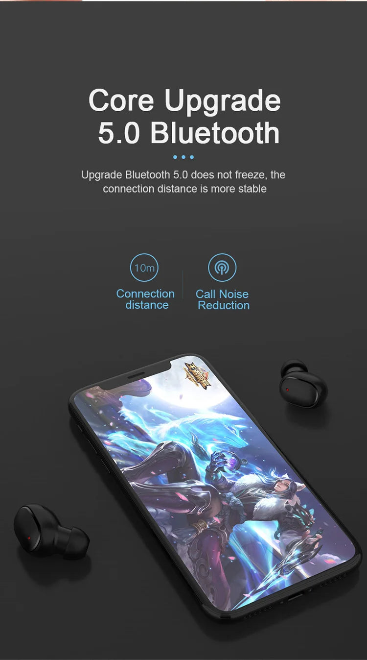 TWS Bluetooth Earbuds with Charging Case