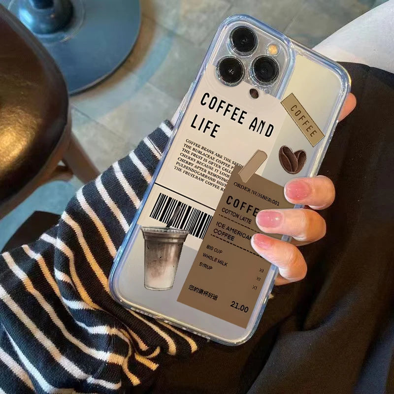 Coffee Print Case – Multi iPhone