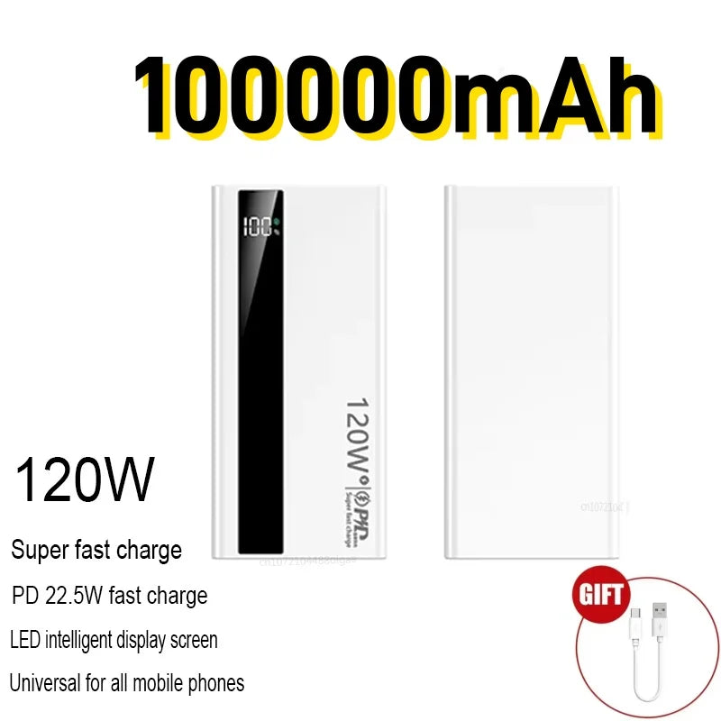 Power Bank 500000mAh 120W Fast Charging
