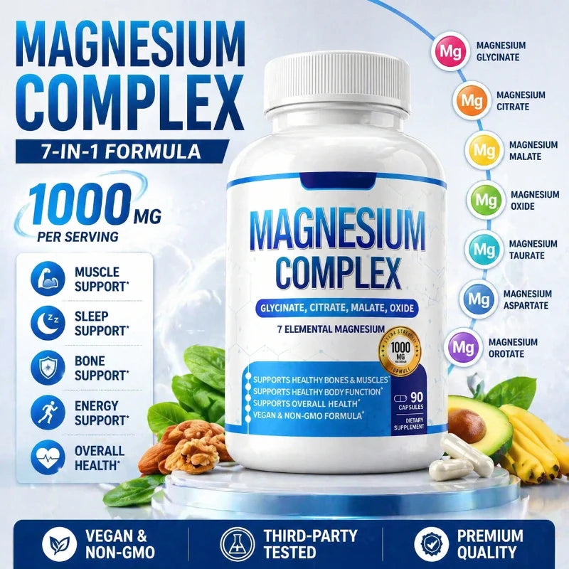 Magnesium 1000mg 7-in-1 Complex – 90 Ct
