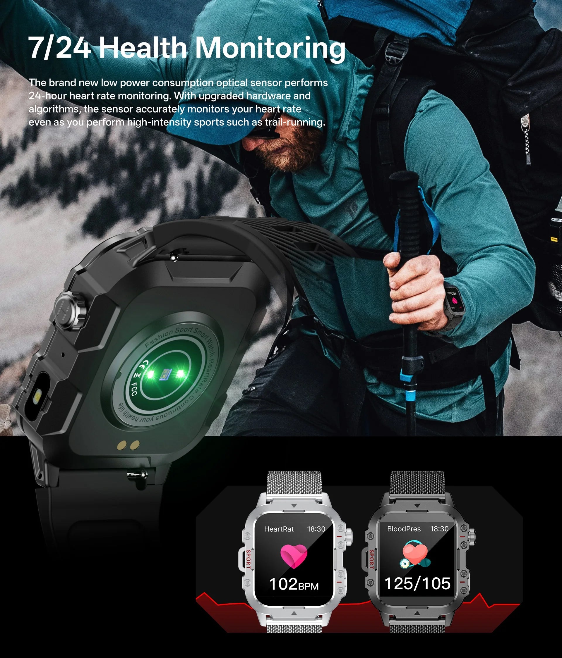 Smart Watch 1.44" – Bluetooth Call & Health