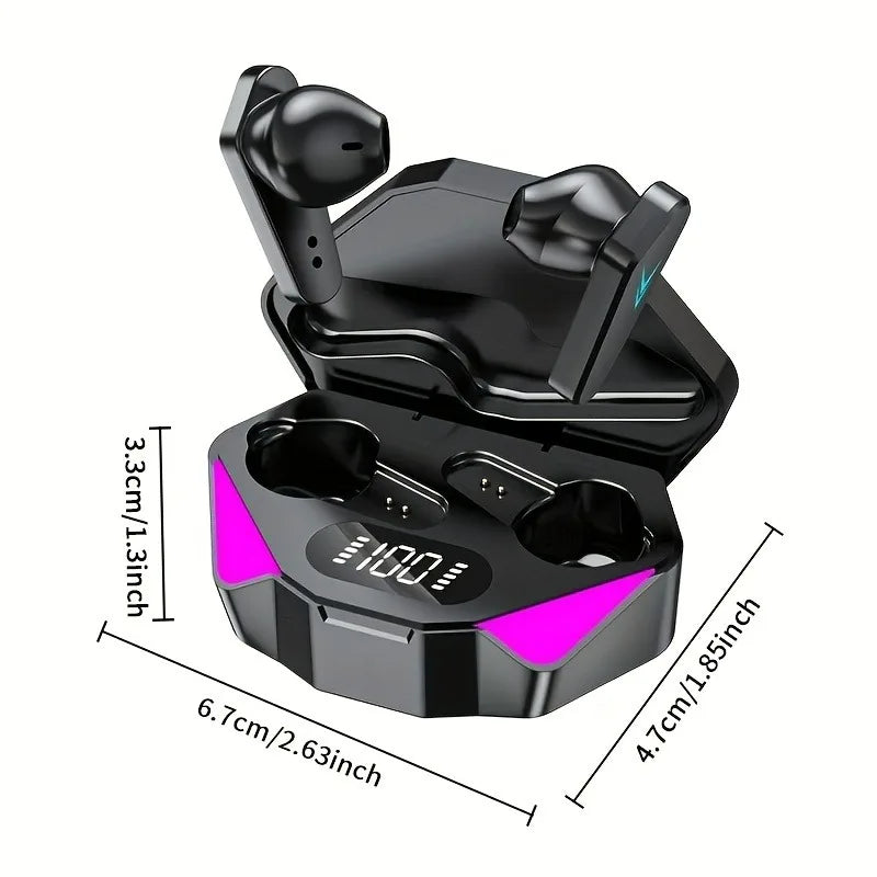 X15 Gaming TWS Earbuds Noise Cancelling LED