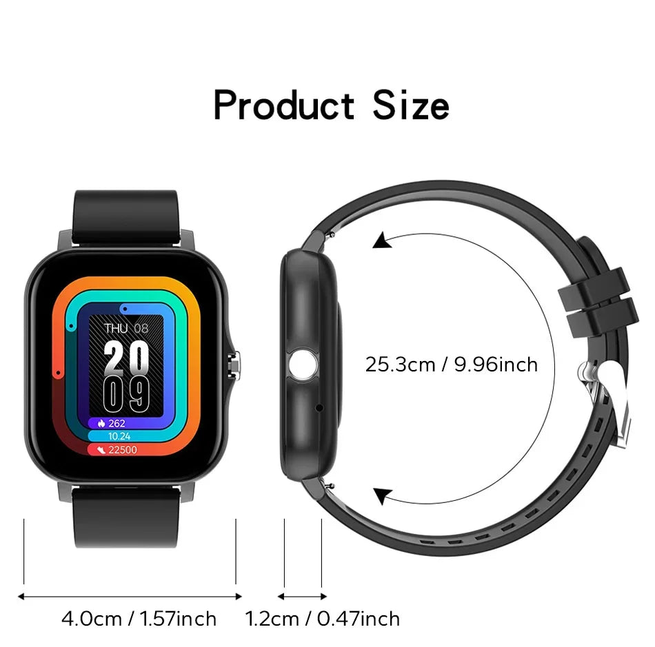 Smart Watch 1.44" – Bluetooth & Magnetic Charge