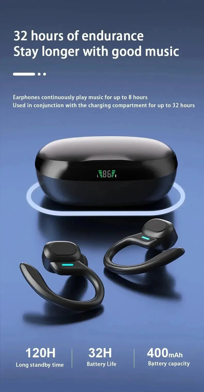 HiFi Stereo Waterproof Ear Hook TWS Earbuds