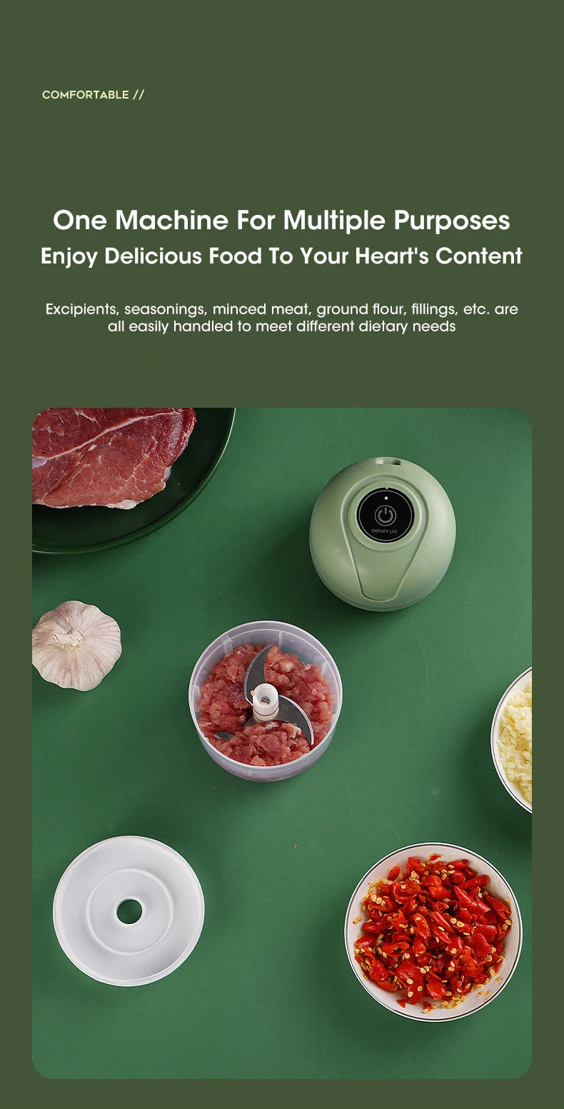 Multifunctional USB Electric Food Chopper