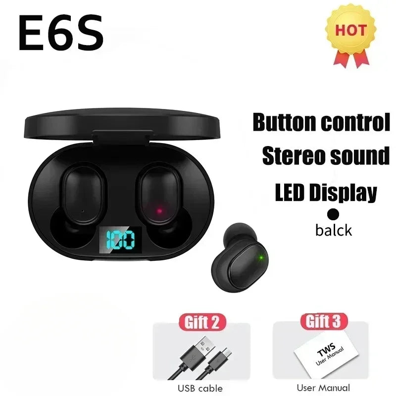 E6S Noise Cancelling TWS Earbuds with Mic