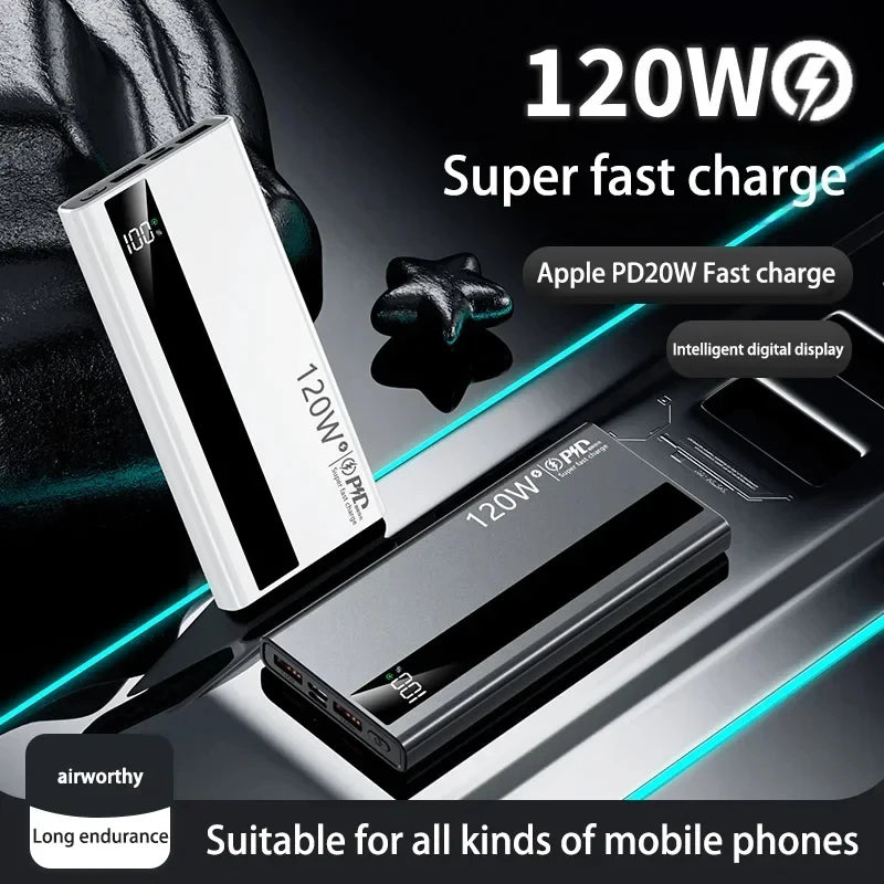 Power Bank 500000mAh 120W Fast Charging