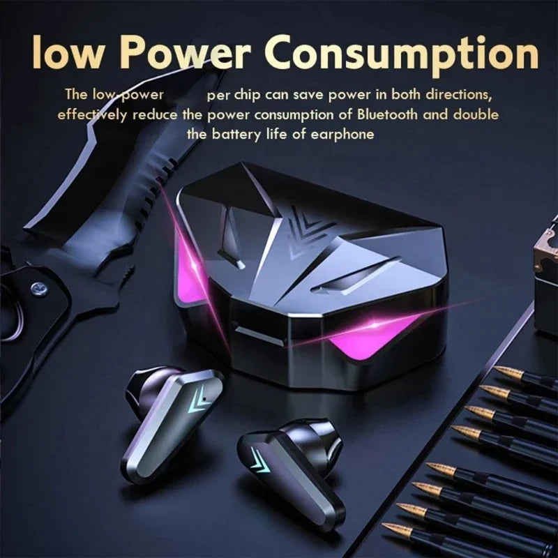 X15 Gaming TWS Earbuds Noise Cancelling LED