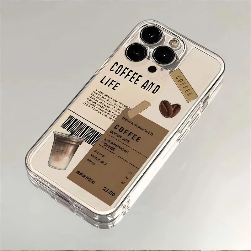 Coffee Print Case – Multi iPhone