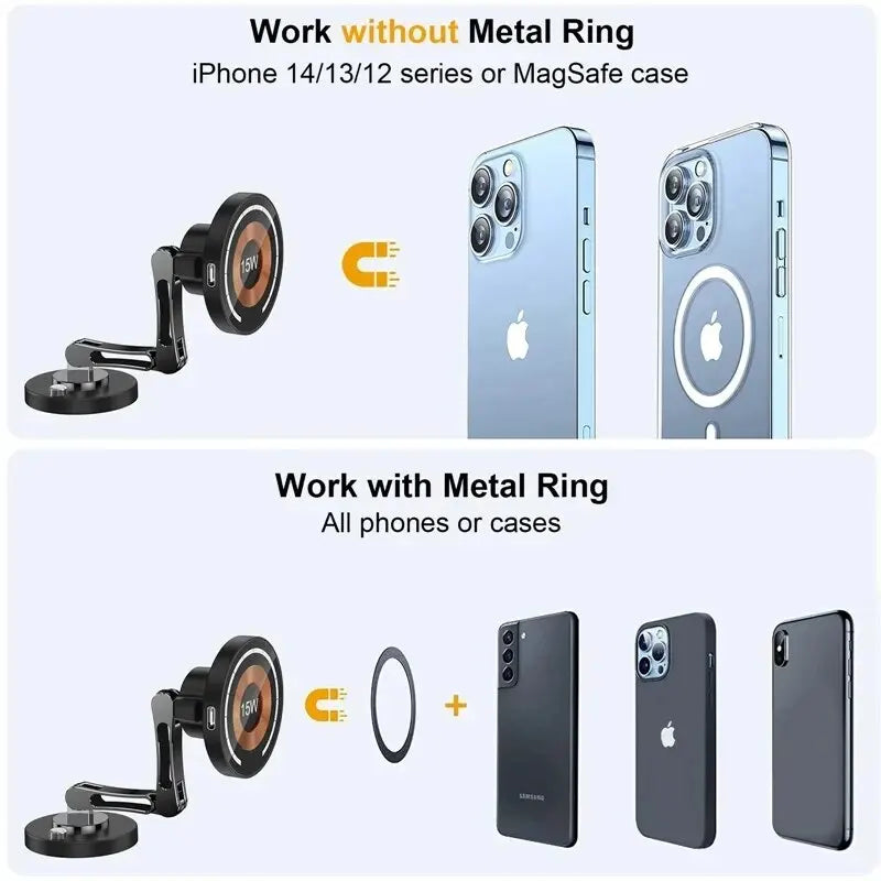 Magnetic Wireless Car Phone Charger Mount
