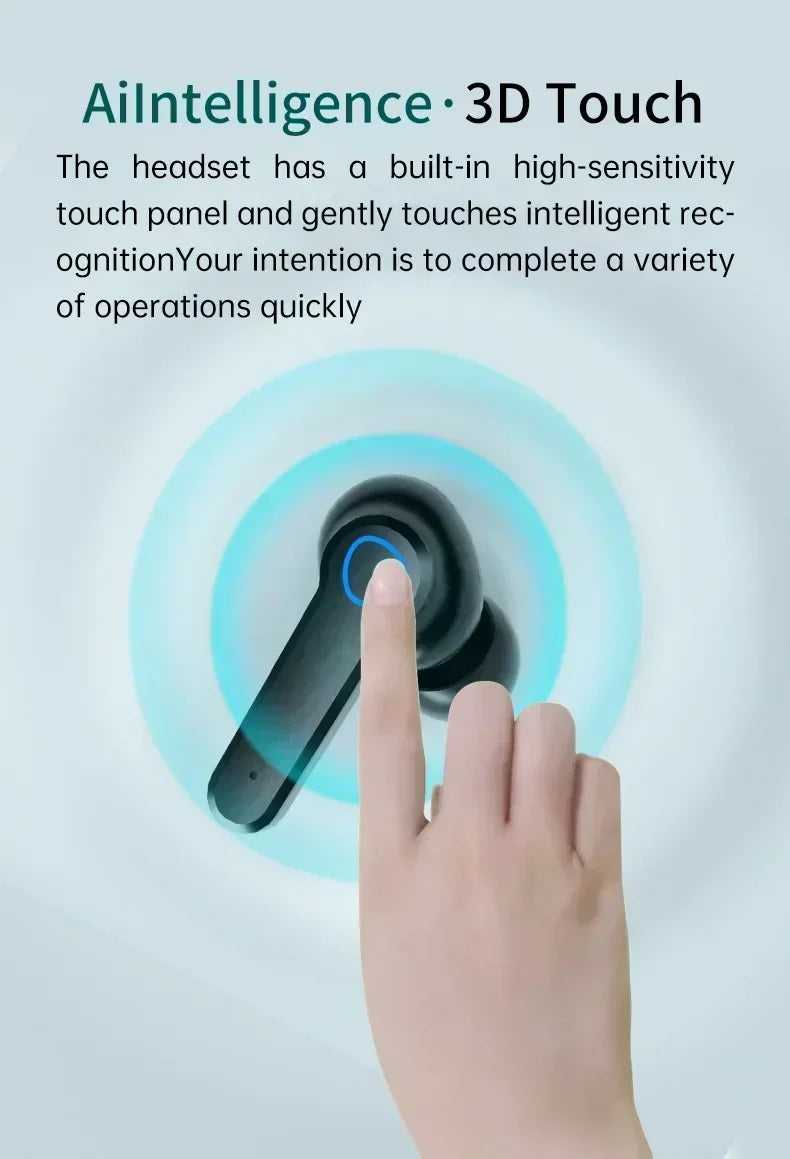 Touch Control TWS Earbuds LED Display Waterproof
