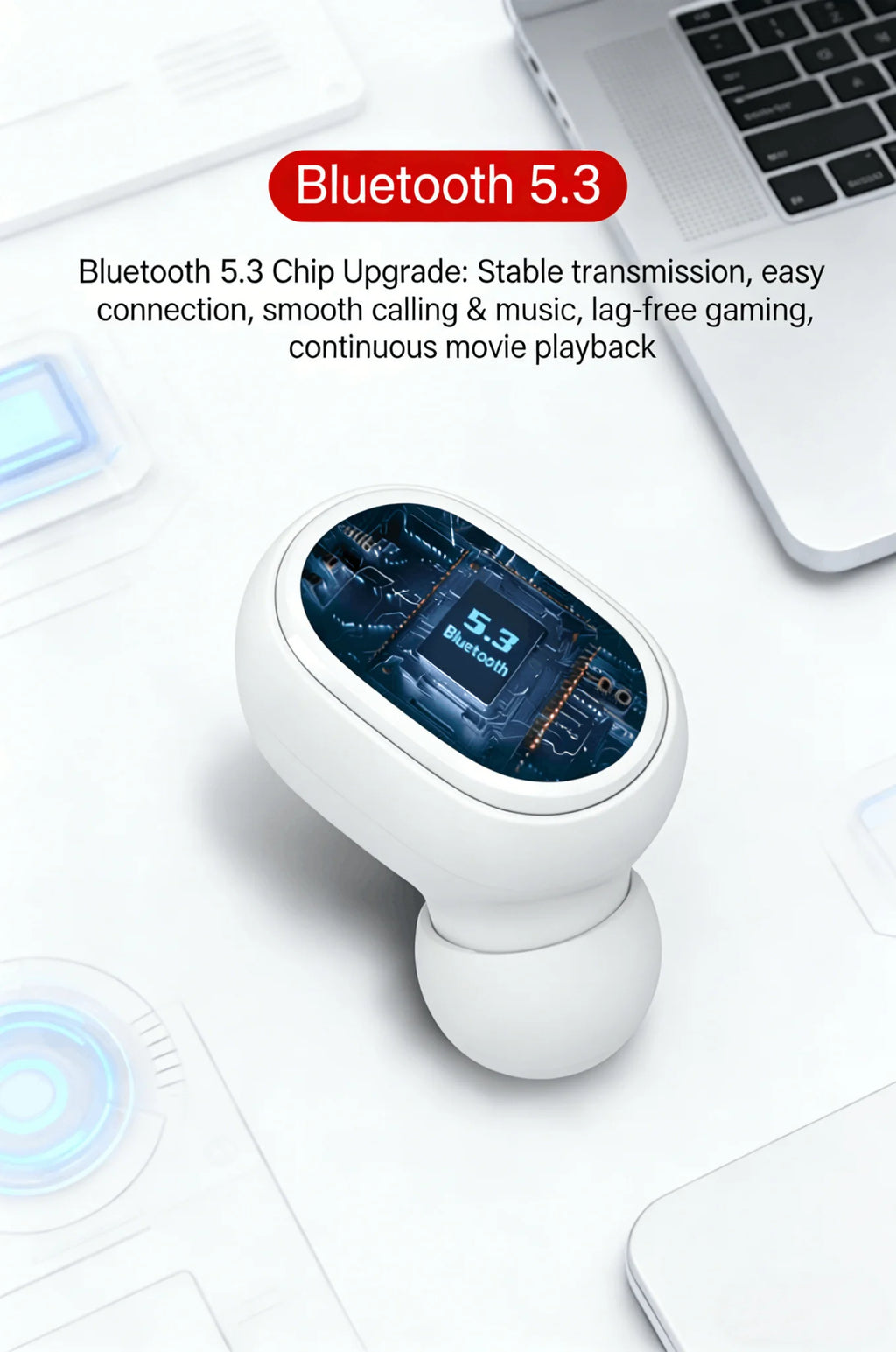 Mini In-Ear Wireless Earbuds HD Sound