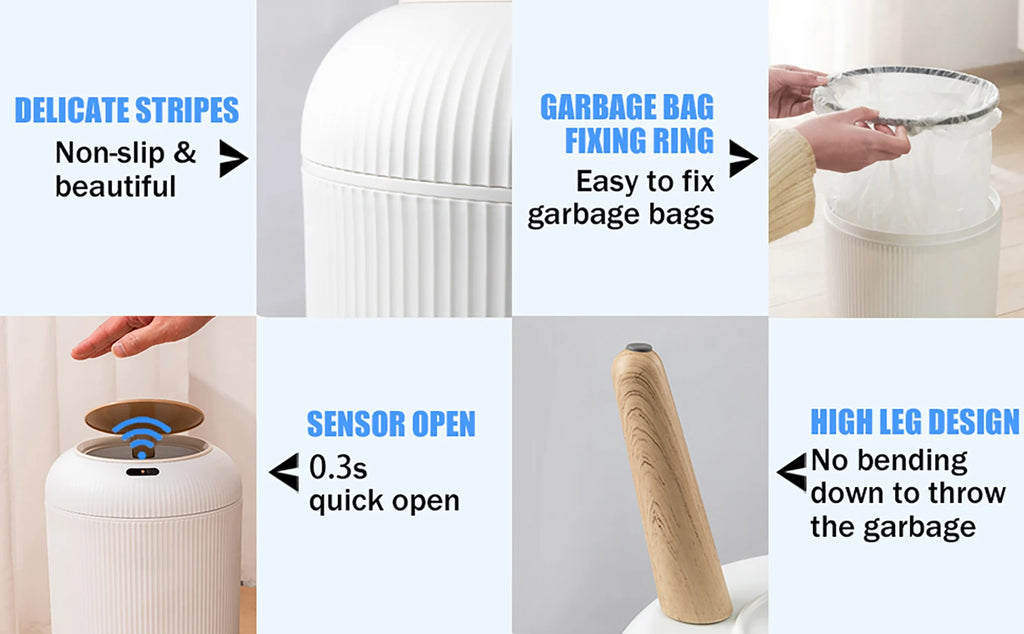 Motion Sensor Touchless Trash Can