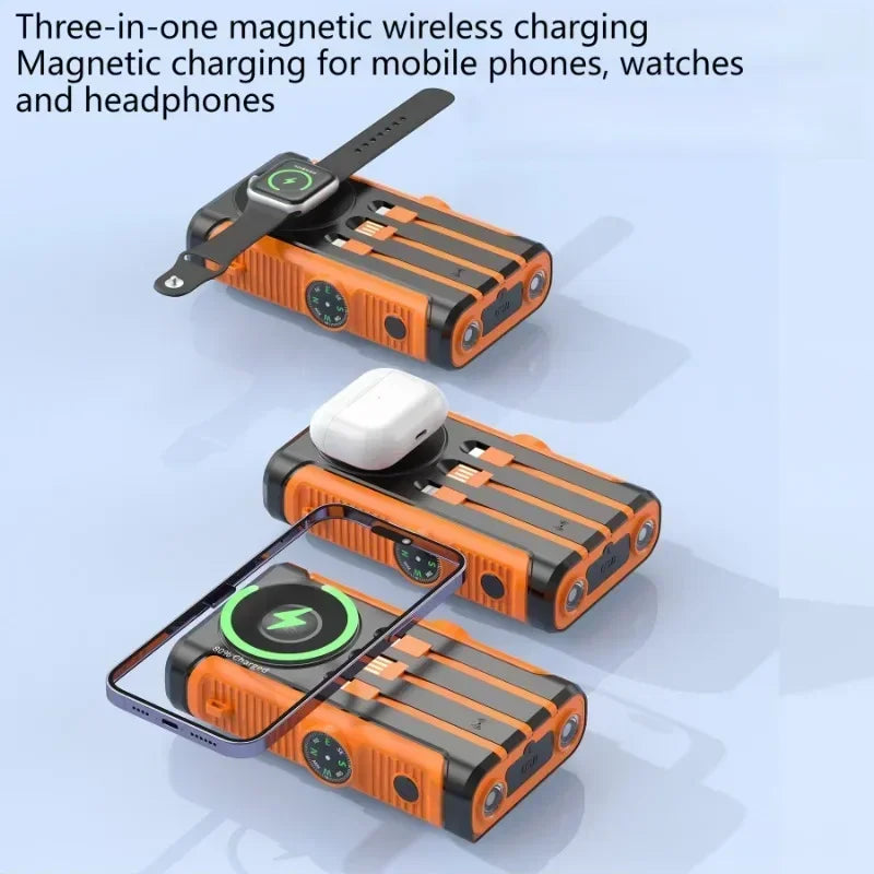 Solar Power Bank 20000mAh 22.5W – Hand Crank